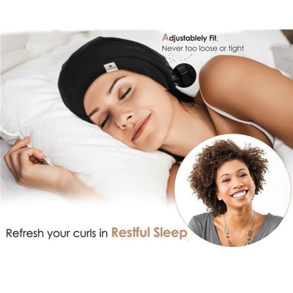 Slouchy Beanie Hat Satin Lined Sleep Cap Satin Bonnet Chemo Headwear Caps